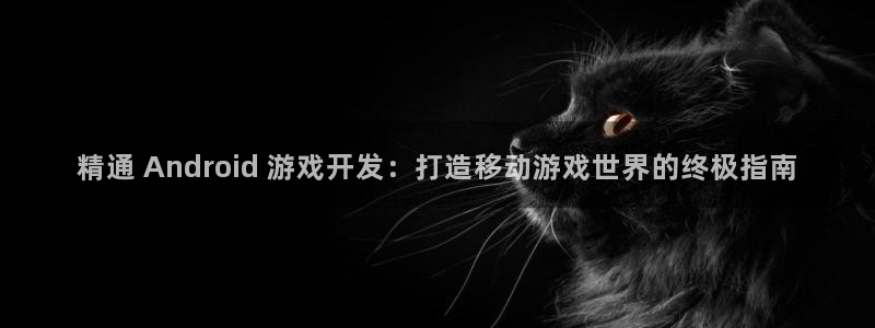 沐鸣2平台招商：精通 Android 游戏开发：打造移动游戏世界的终极指南